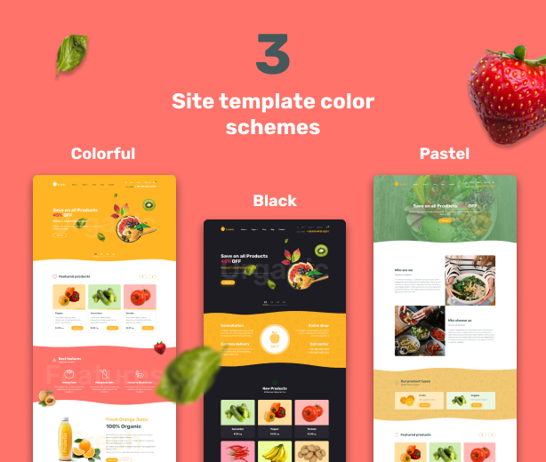 Frutella - Organic Food, Fruits and Vegetables Shop Responsive HTML Bootstrap Template - 2
